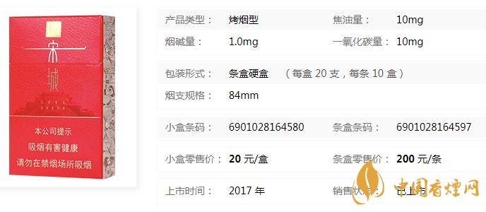黃金葉宋城紅硬盒多少錢 黃金葉宋城煙價格表一覽