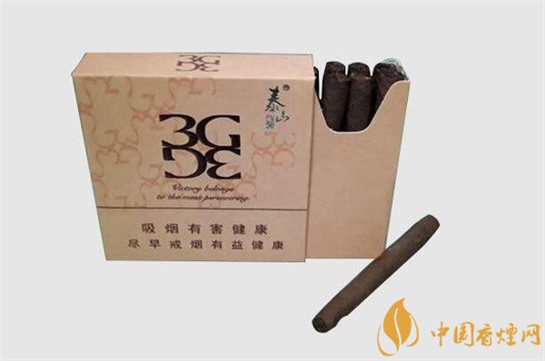 國產(chǎn)雪茄煙(泰山3G水蜜桃)價(jià)格表圖 泰山3g水蜜桃多少錢