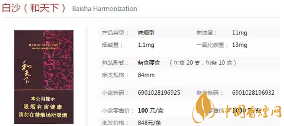 比較好抽的和天下香煙推薦 和天下香煙價(jià)格及口感介紹